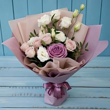 Букет цветов из:  Розы и Лизиантусы #REPLACE_PRED# Юрла
